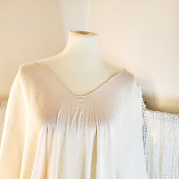 Cream Womens Swim Cover-Up Size XL - Picture 6 of 12